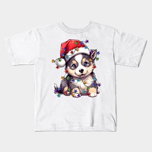 Christmas Puppy Kids T-Shirt